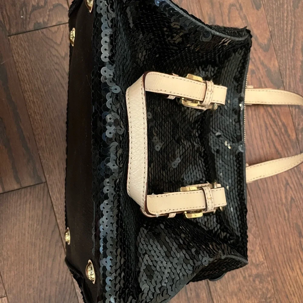 Michael Kors Sequin Purse Black - Picture 6 of 7